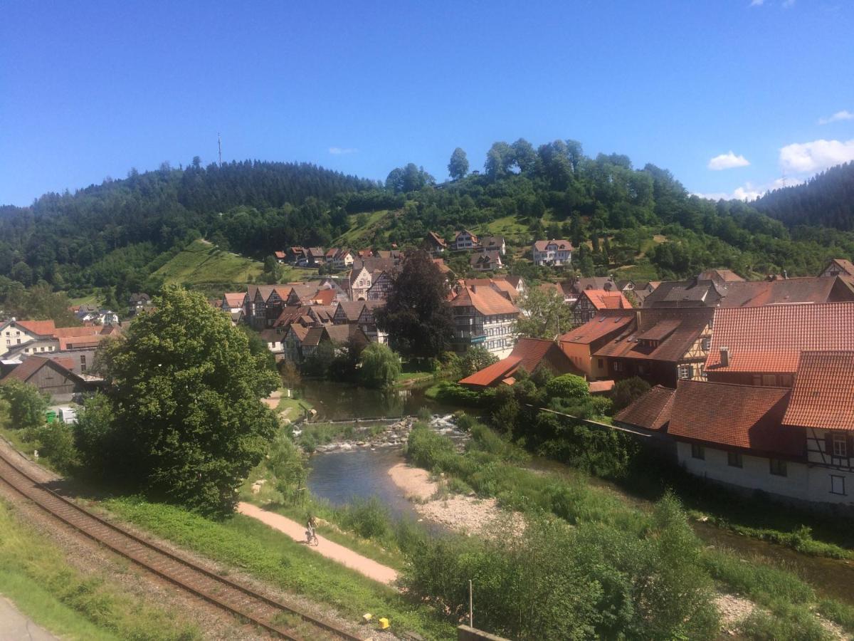 Urlaub Mit Blick Auf Schiltachs Fachwerkhaeuser Exterior photo